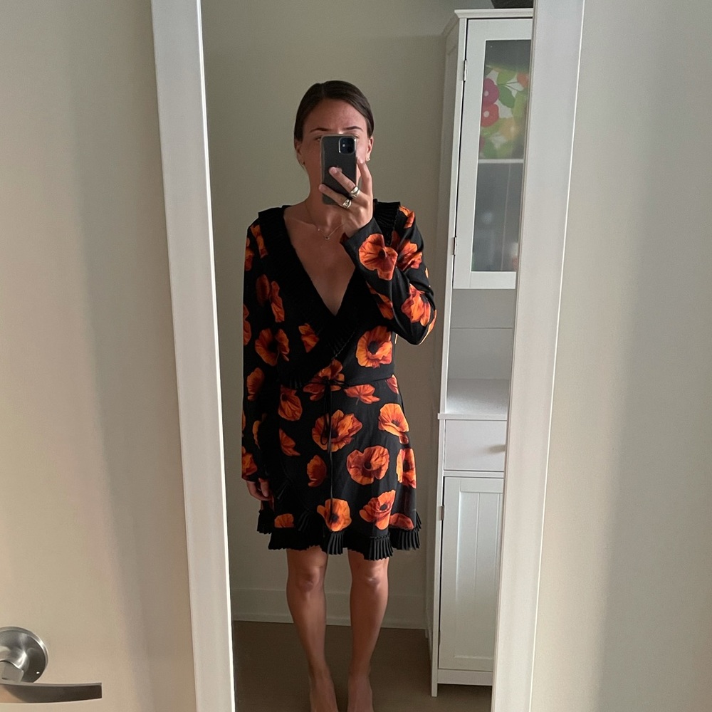 DELFI COLLECTIVE wrap dress - size xs/s